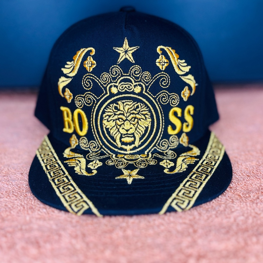 Top Level 3D Embroidered Boss Snapback Flat Bill Baseball Cap
